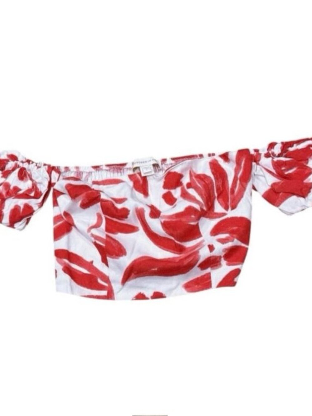 Bundle 2+ items for 30% off Monteau Los Angeles Red and White Ruffled D94